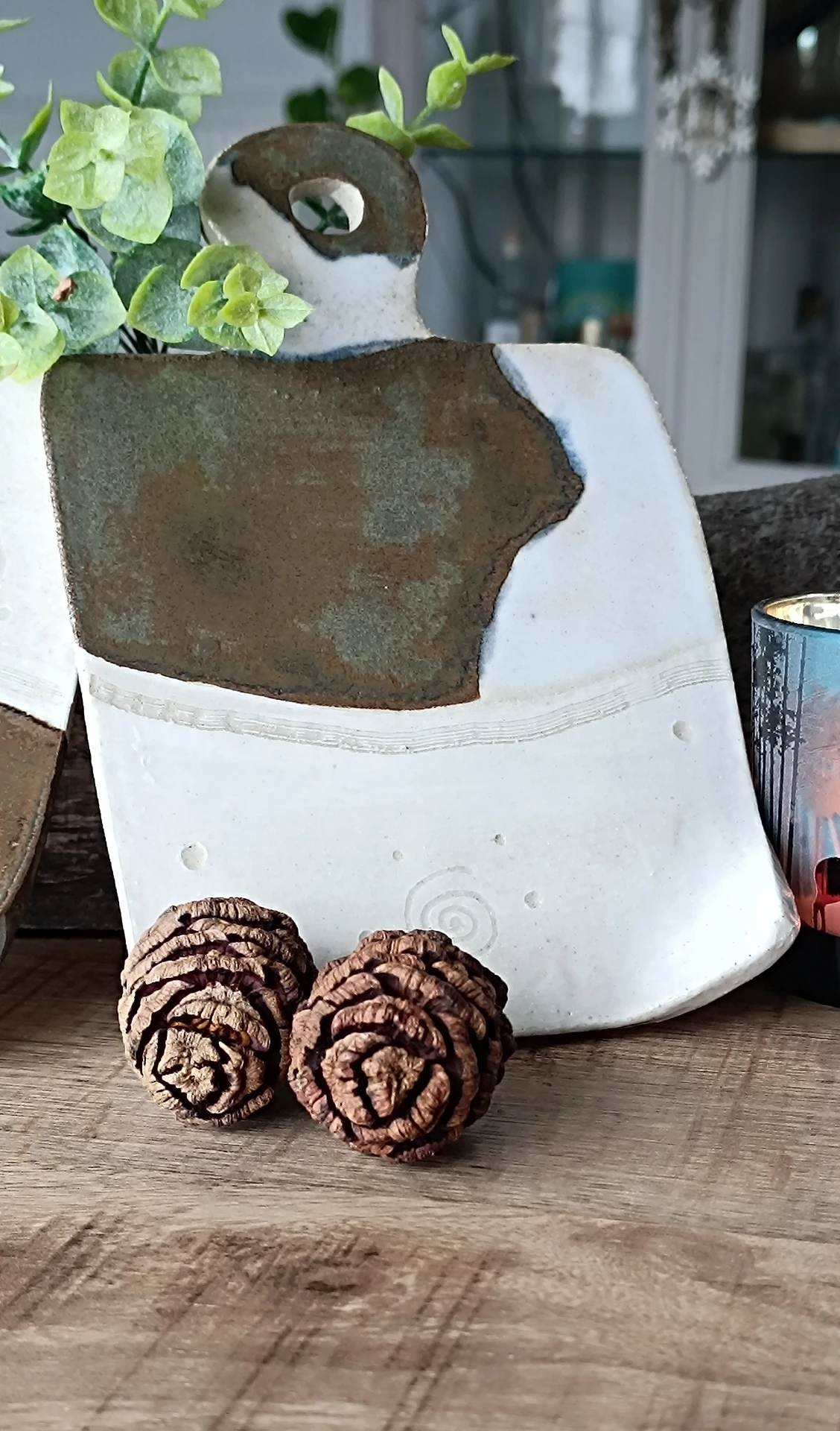 Planche à tartiner "Écorce bleue"